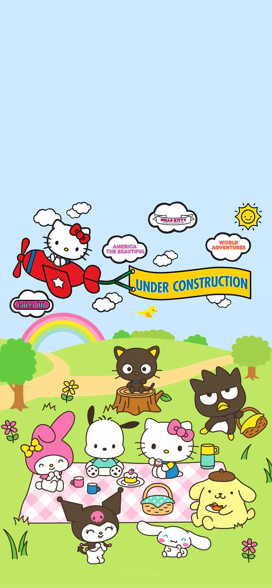 Hello Kitty and Sanrio Friends Picnic Adventure Wallpaper