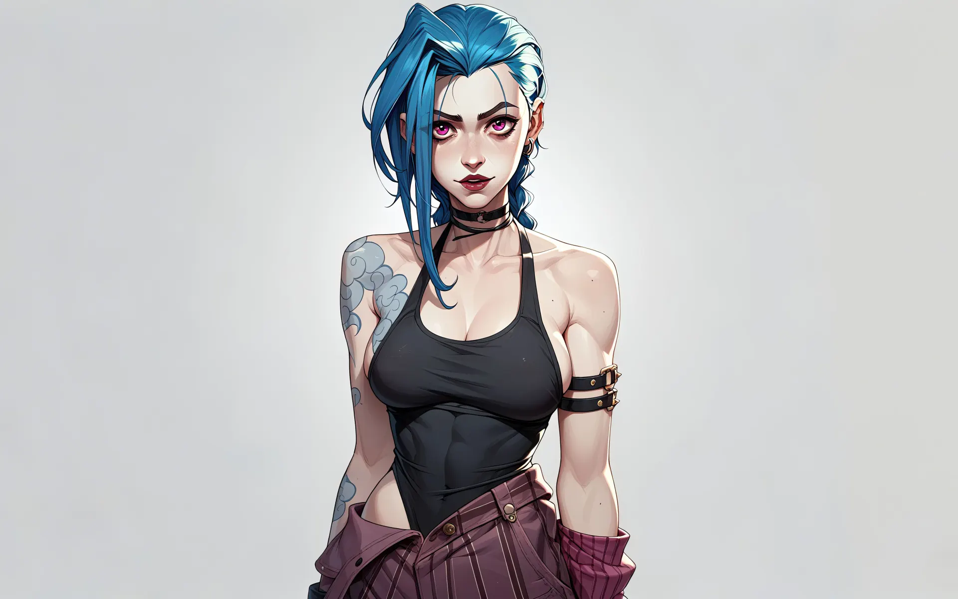 Jinx Minimalist Character Portrait Wallpaper