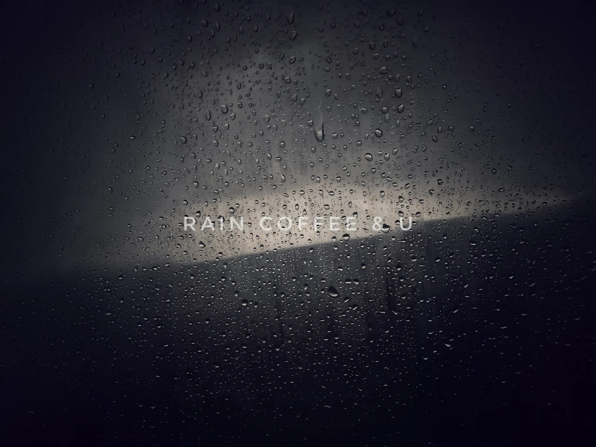 Rain Coffee and You Quote Wallpaper