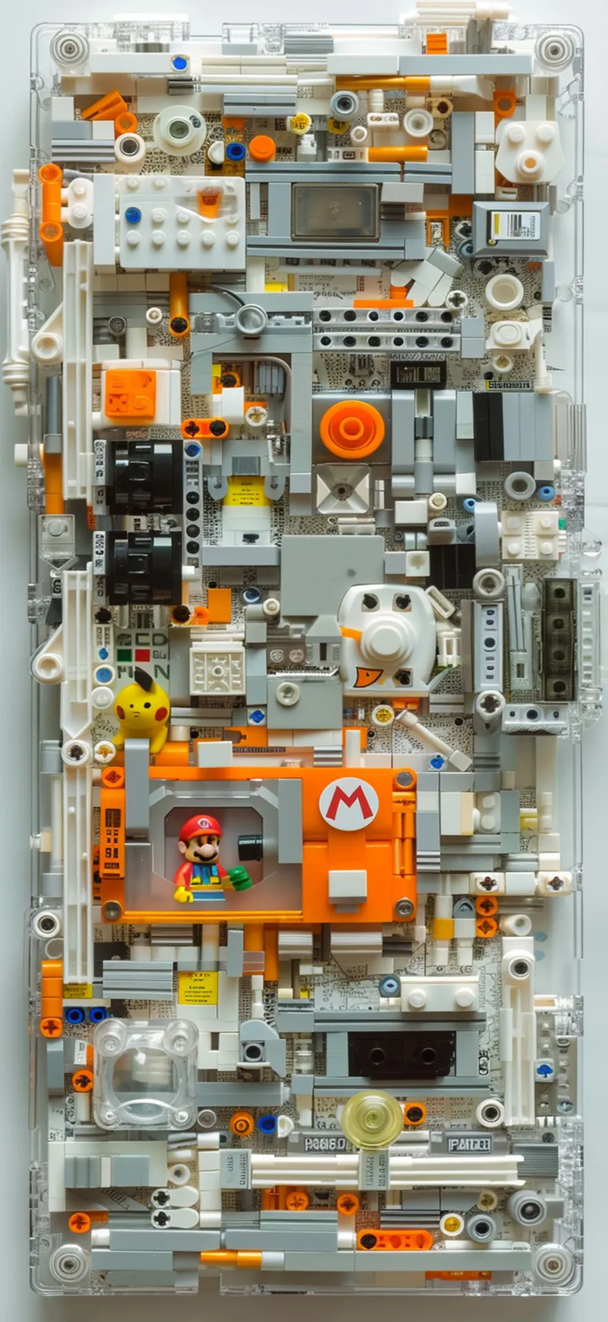 LEGO Super Mario Mechanical Circuit Phone Wallpaper