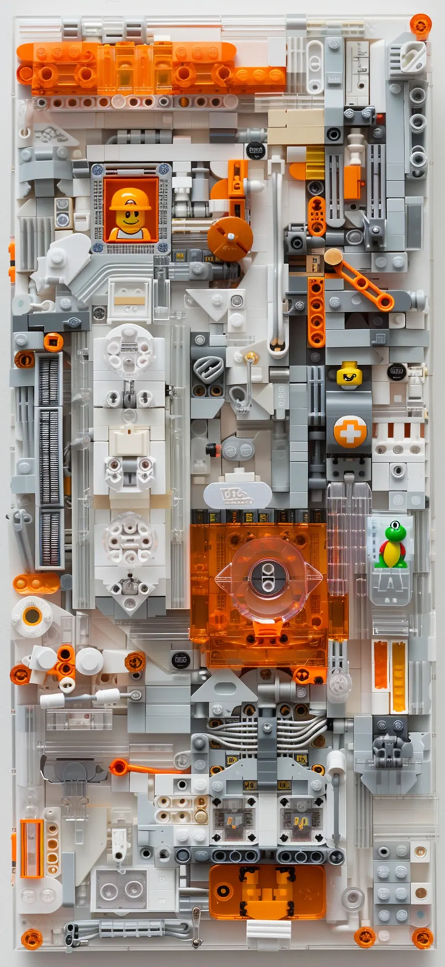 LEGO Mario and Yoshi Mechanical Phone Wallpaper