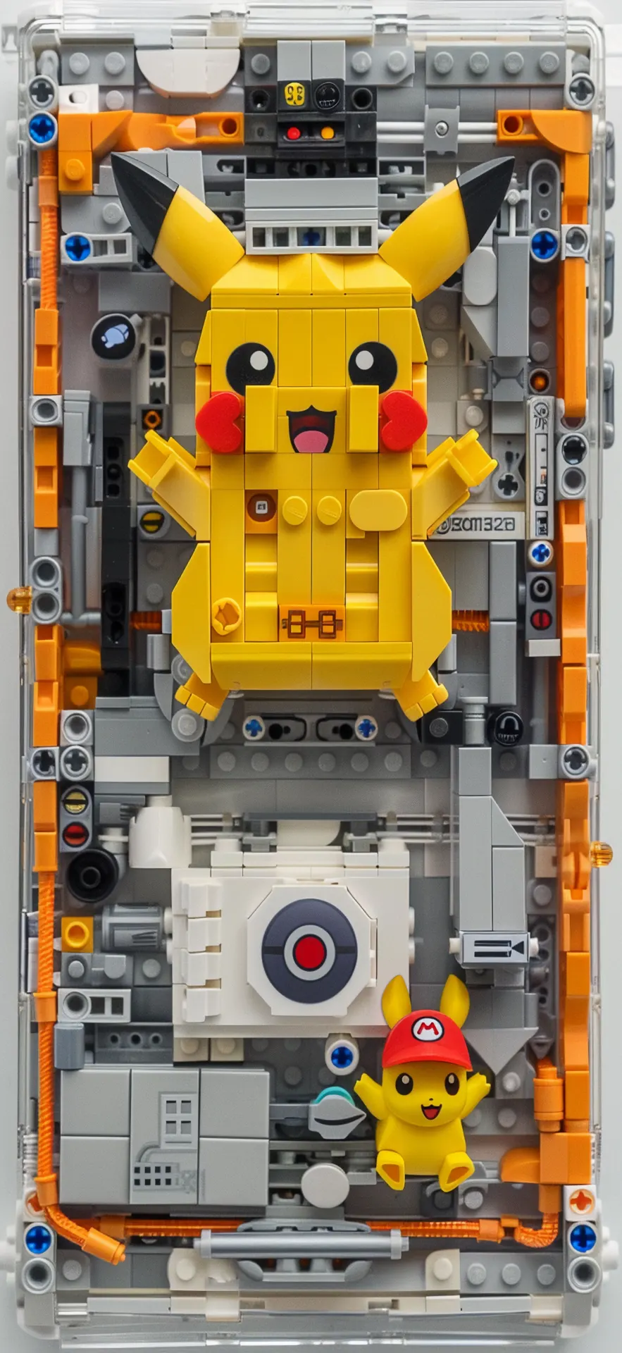 LEGO Pikachu Mechanical Tech Phone Wallpaper