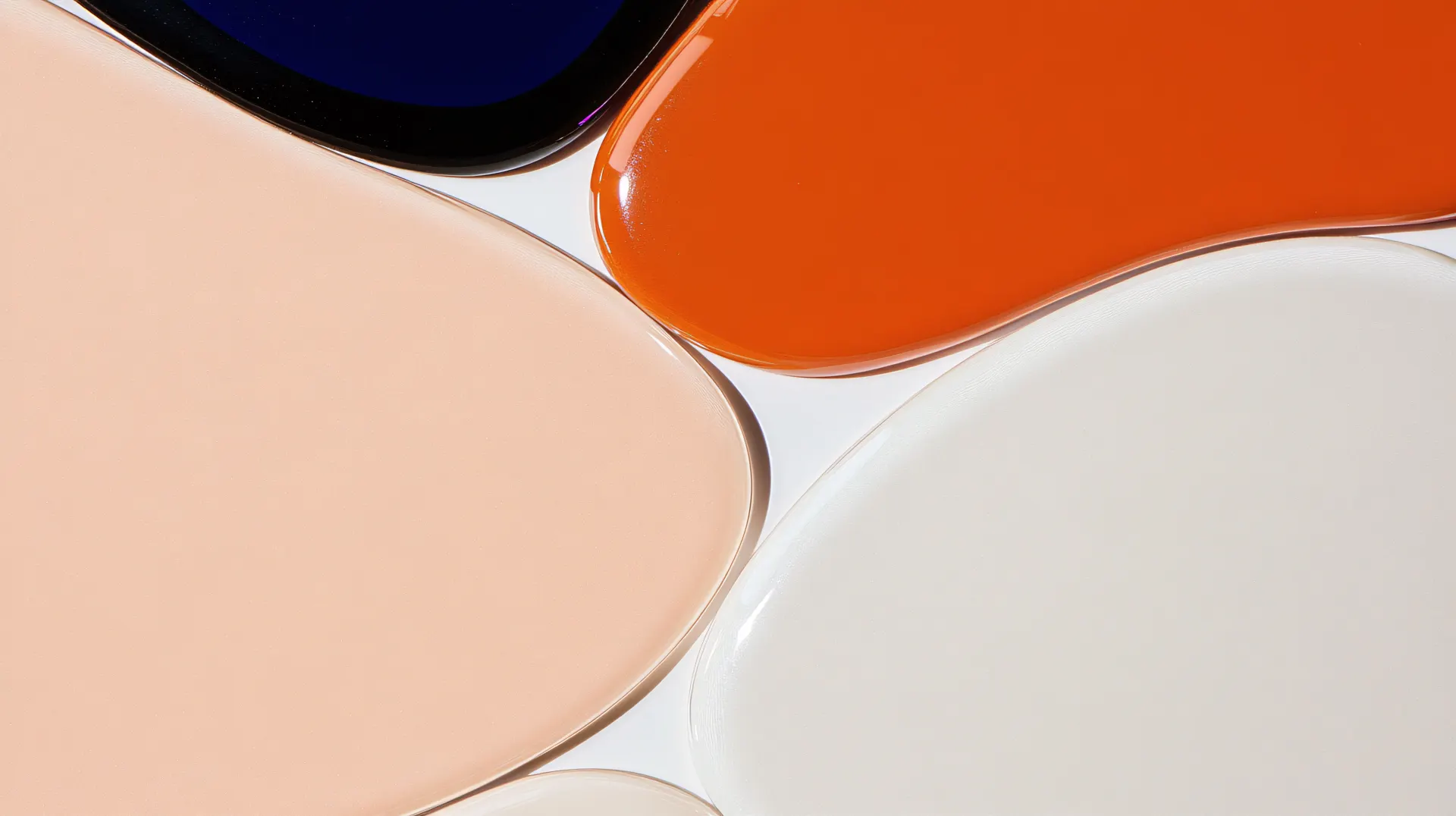 Orange and Cream Liquid Abstract Wallpaper