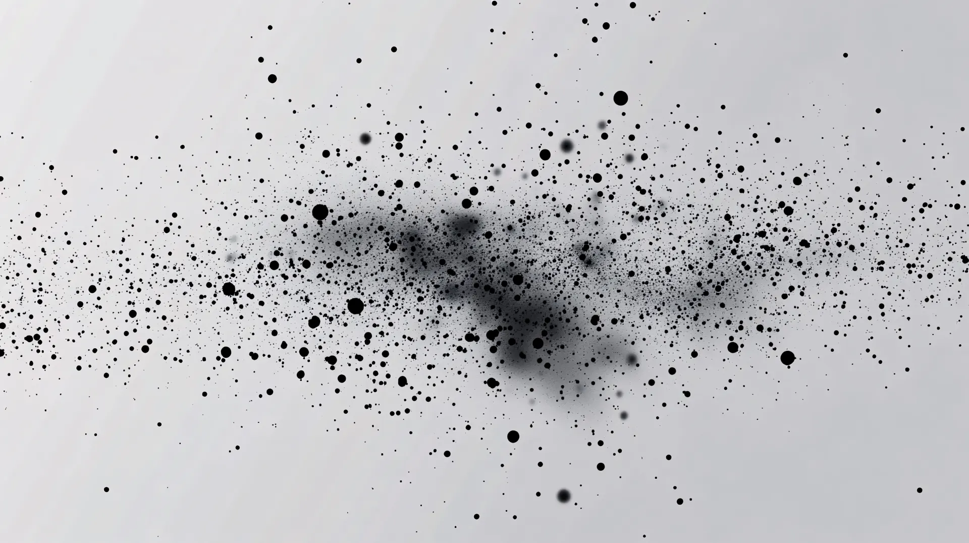 Black Ink Splatter on White Background Wallpaper