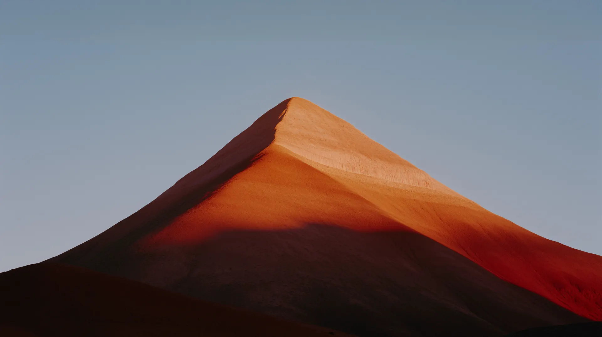 Orange Desert Sand Dune Minimalist Wallpaper