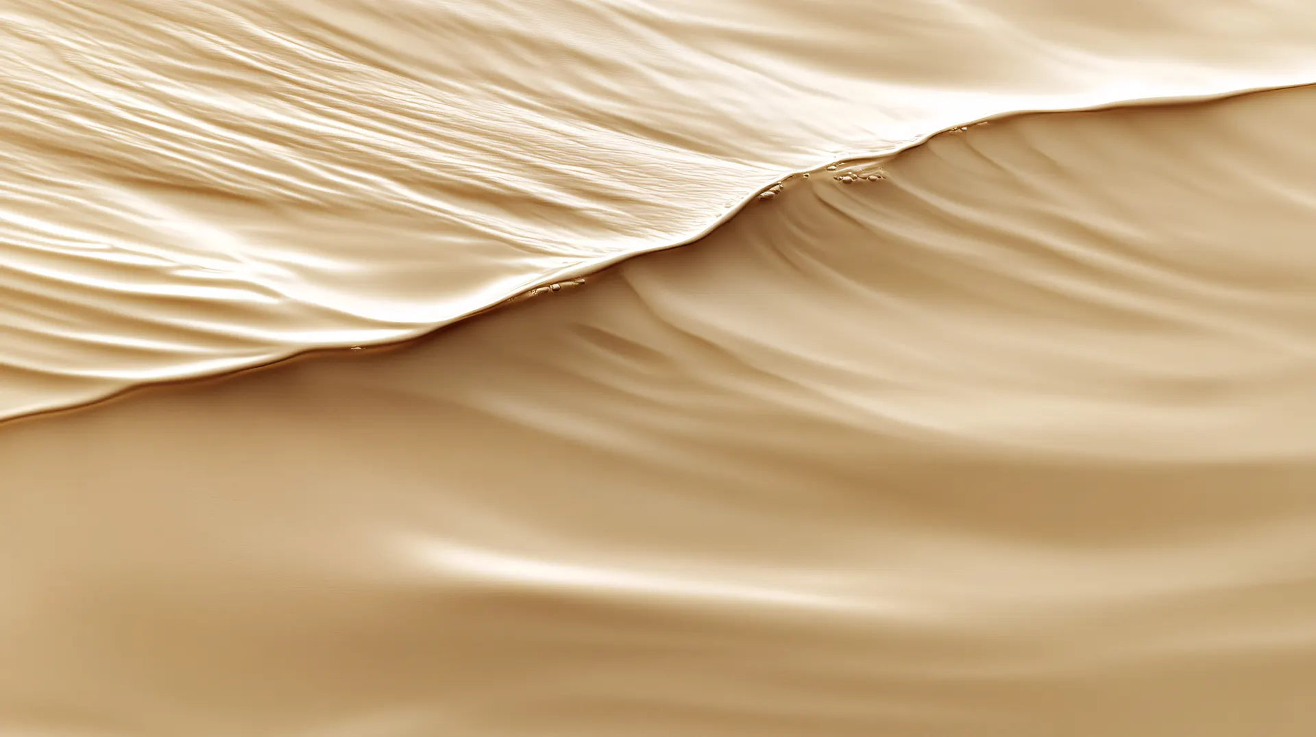 Flowing Golden Liquid Waves Abstract Wallpaper