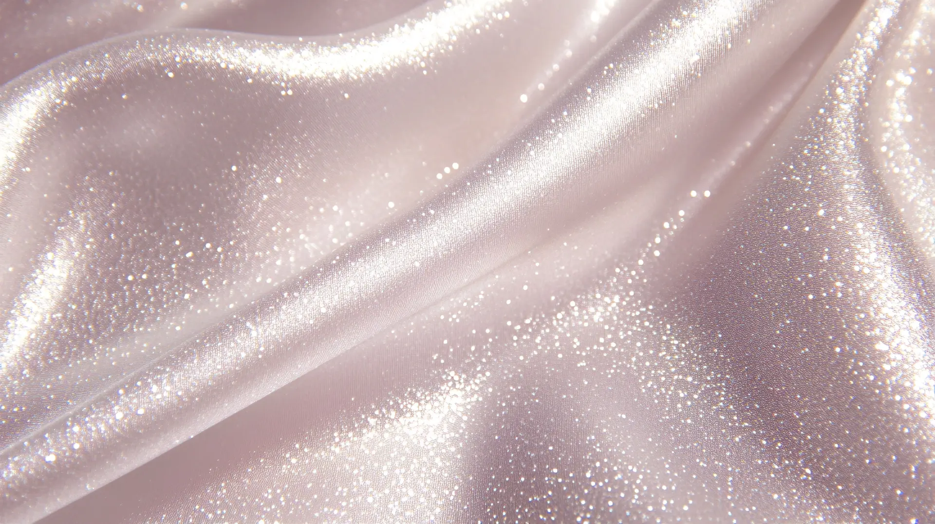 Shimmering Pearl Fabric Waves Abstract Wallpaper