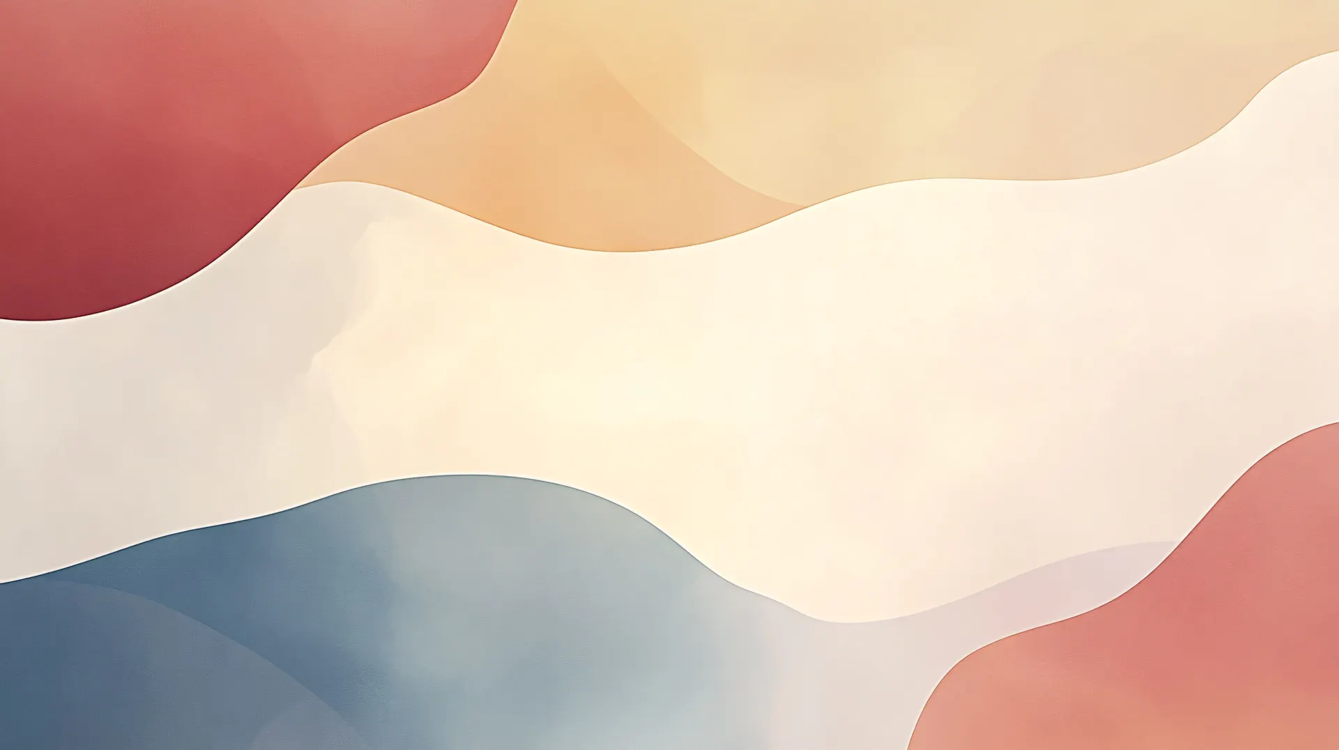 Soft Pastel Flowing Waves Abstract Wallpaper