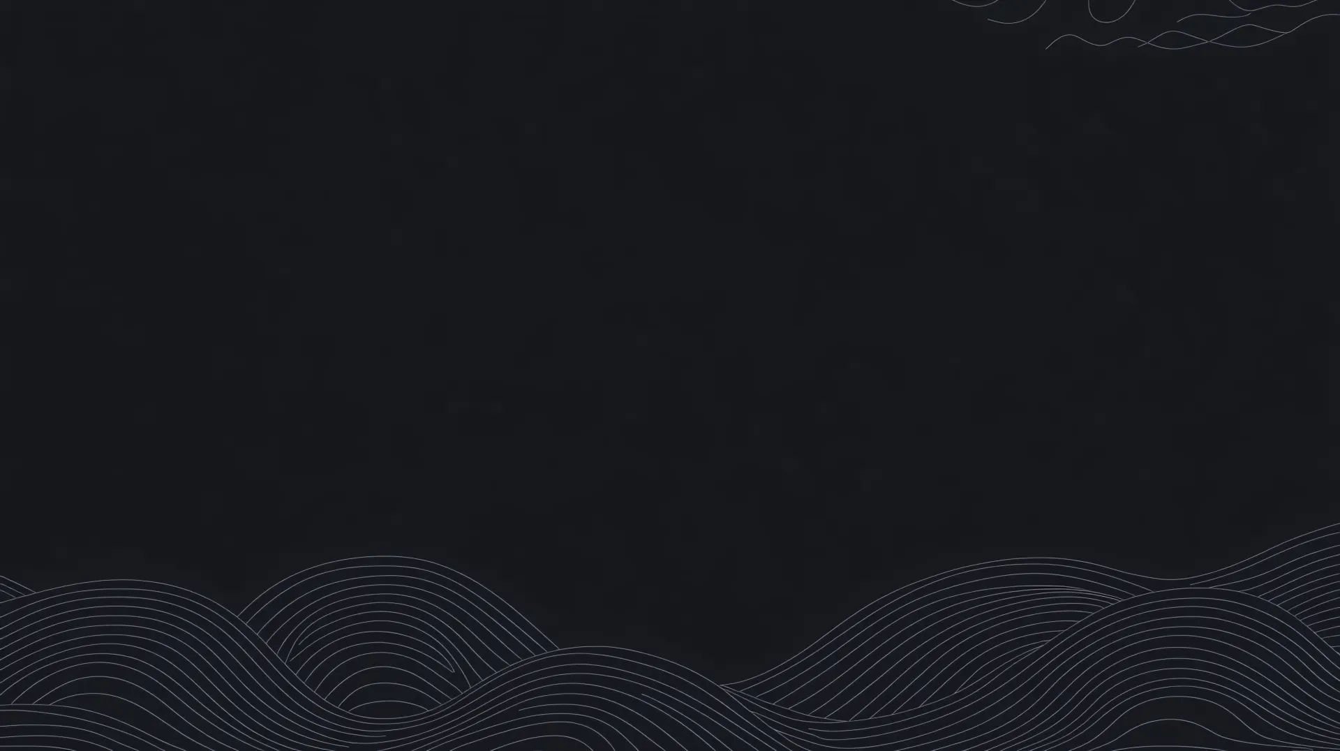 Minimalist Black Line Wave Abstract Wallpaper