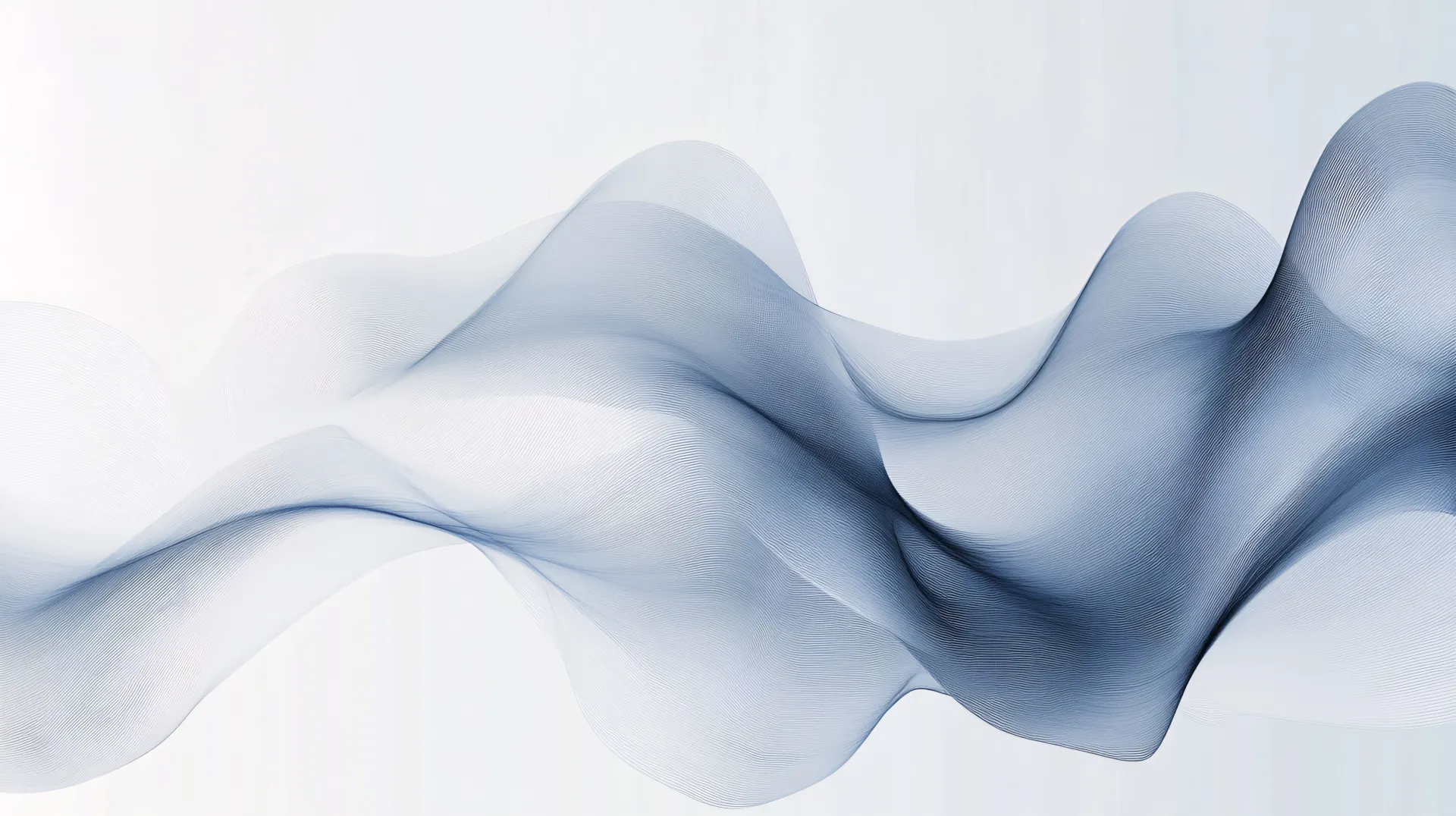 Flowing Blue Mesh Waves Abstract Wallpaper