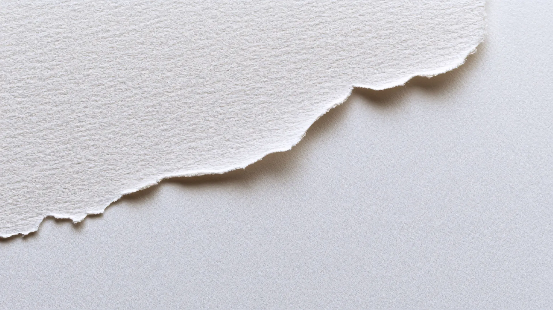 Minimalist Torn White Paper Texture Wallpaper
