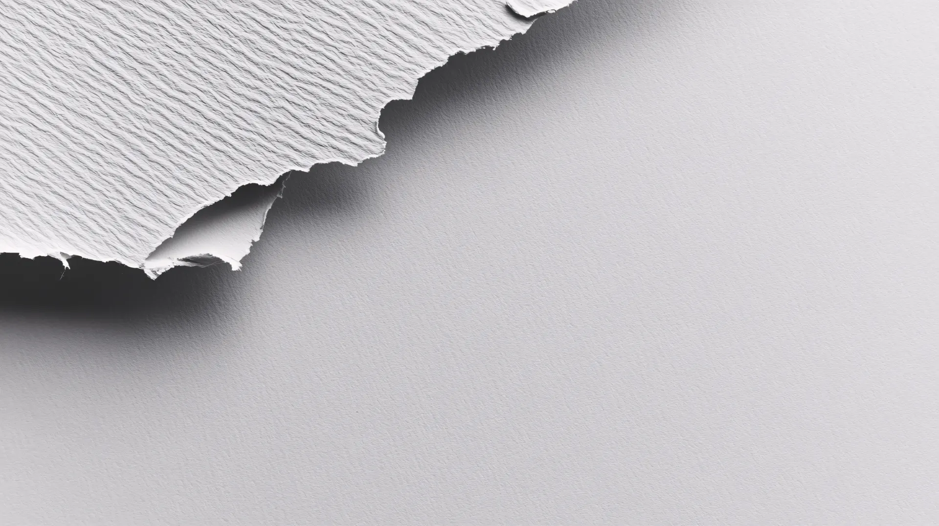 Minimalist Torn White Paper Texture Wallpaper II