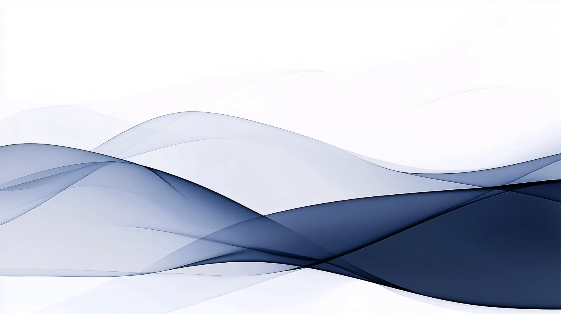 Flowing Blue Transparent Waves Abstract Wallpaper