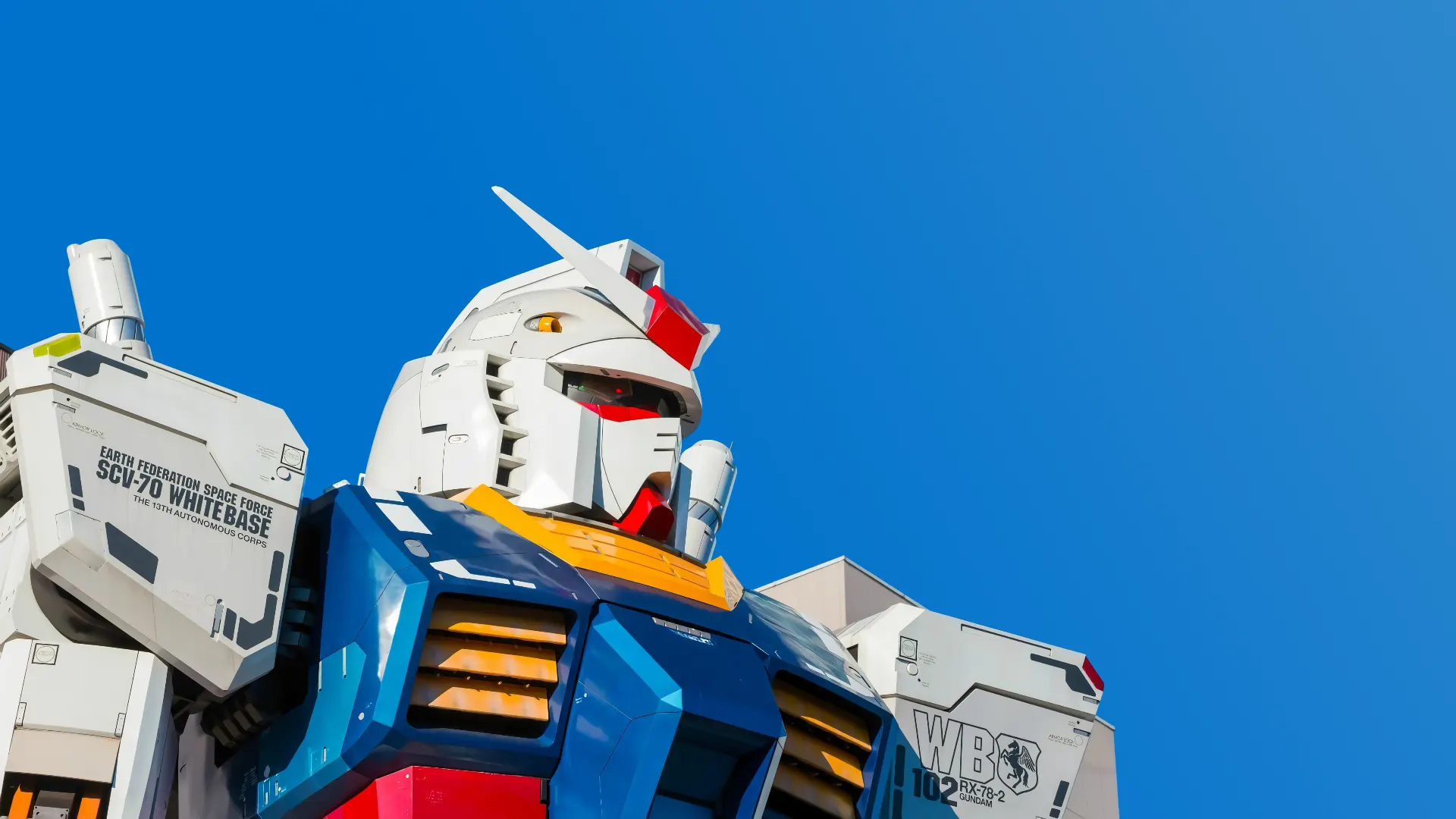 RX-78-2 Gundam Blue Sky 4K Wallpaper