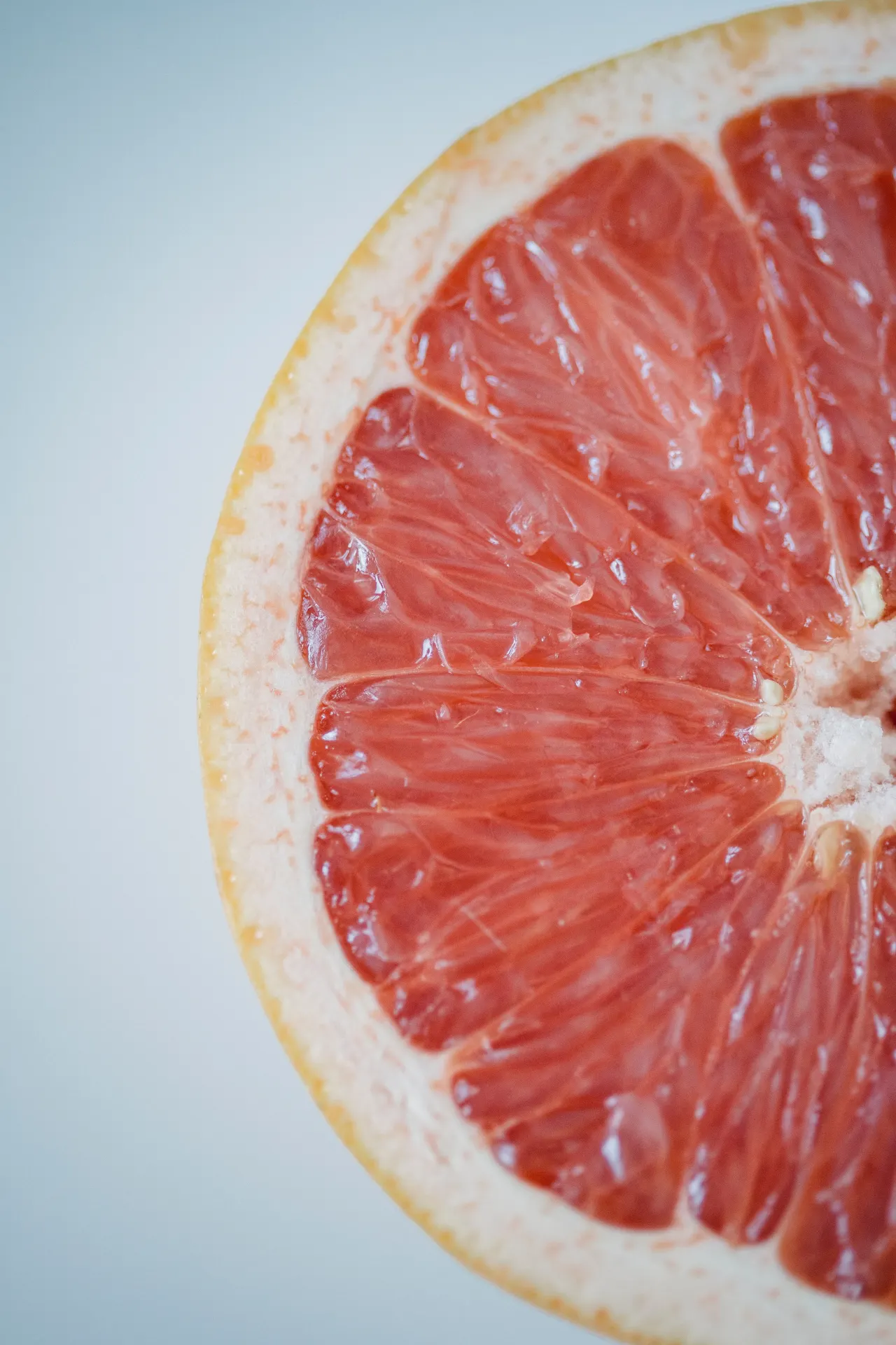 Fresh Pink Grapefruit Close-Up Wallpaper