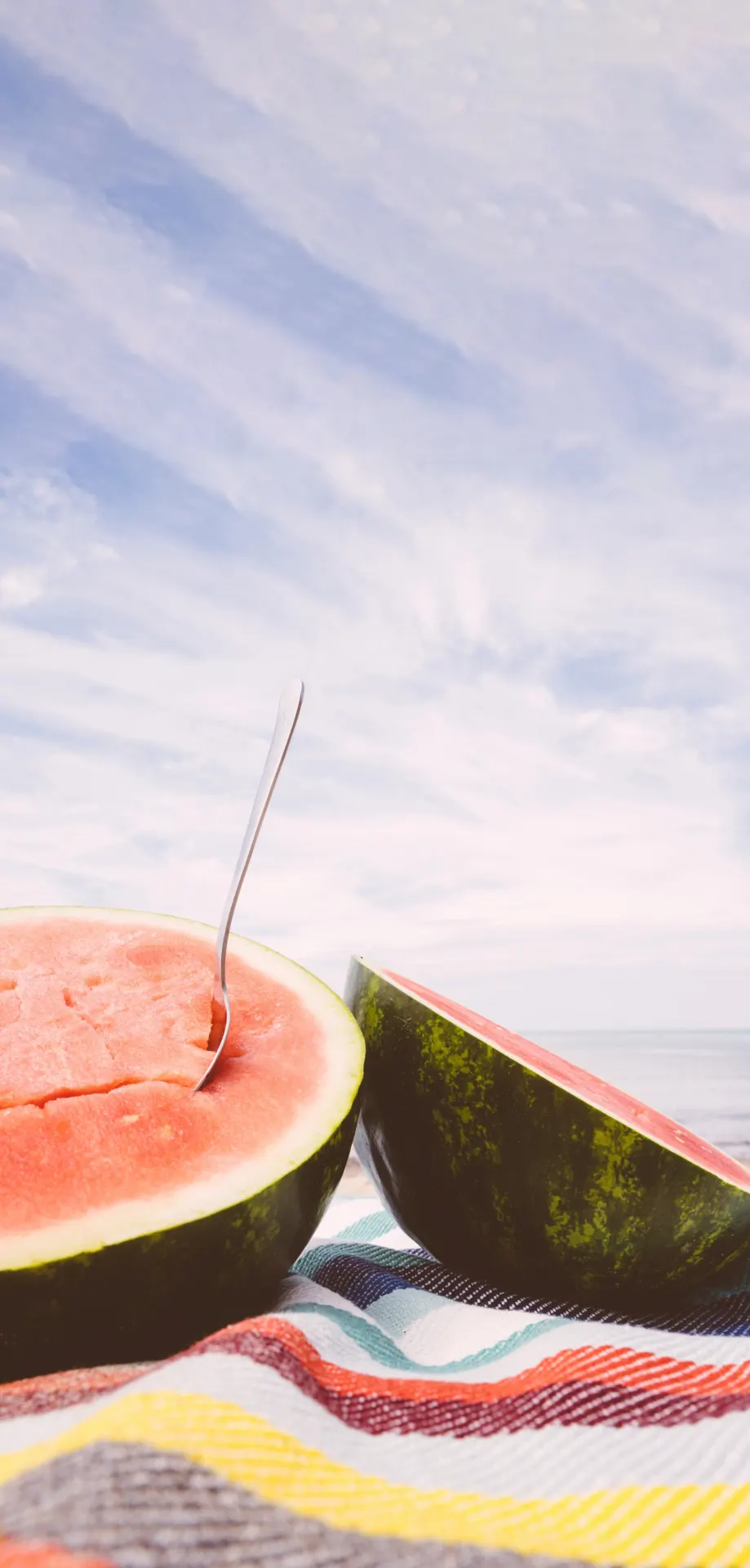Fresh Watermelon Summer Picnic Wallpaper