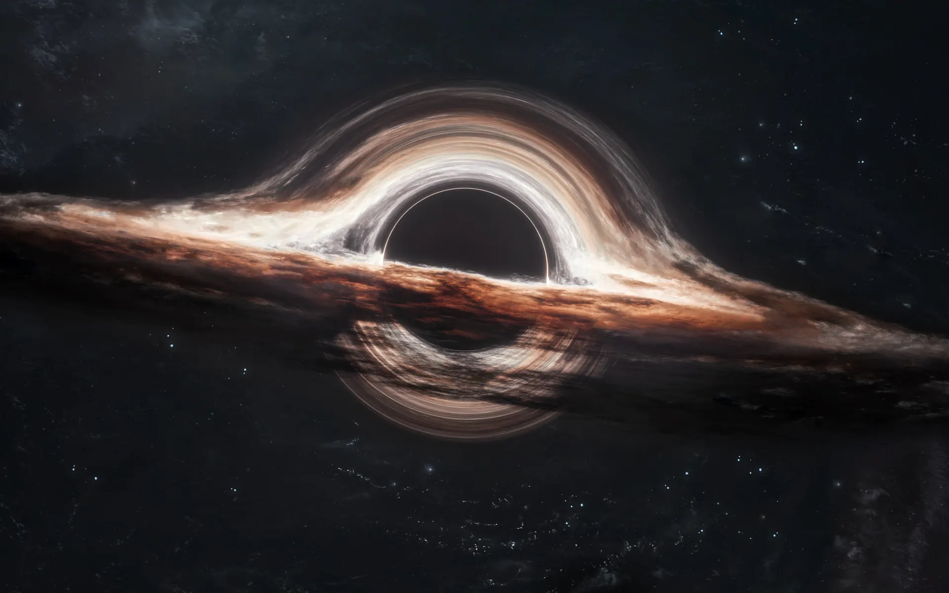 Gargantua Black Hole Interstellar Space Wallpaper