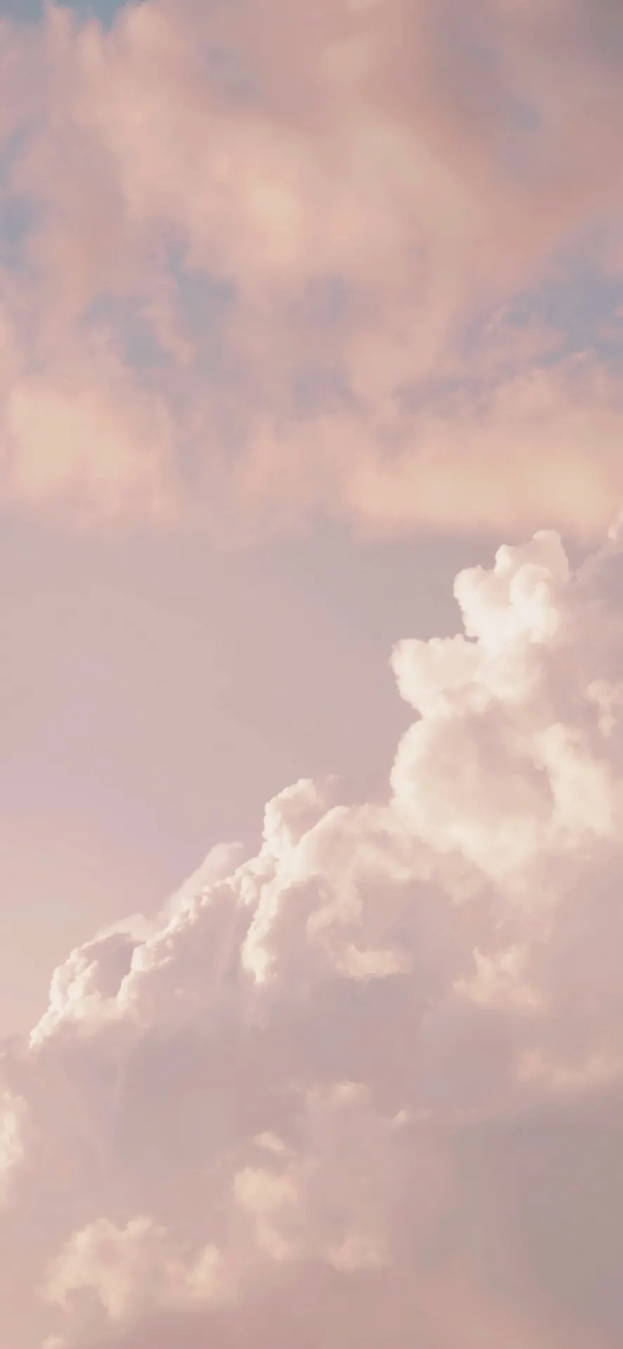 Pastel Pink Clouds Aesthetic Sky Wallpaper