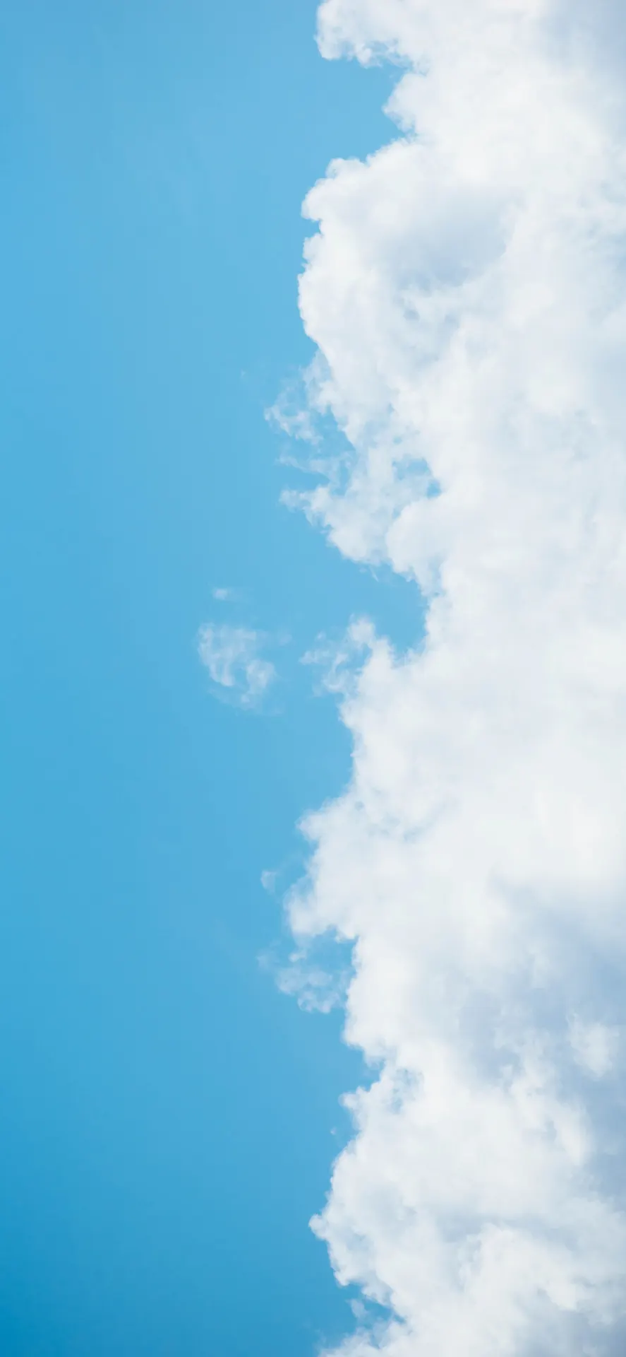 Blue Sky and White Clouds Aesthetic Wallpaper