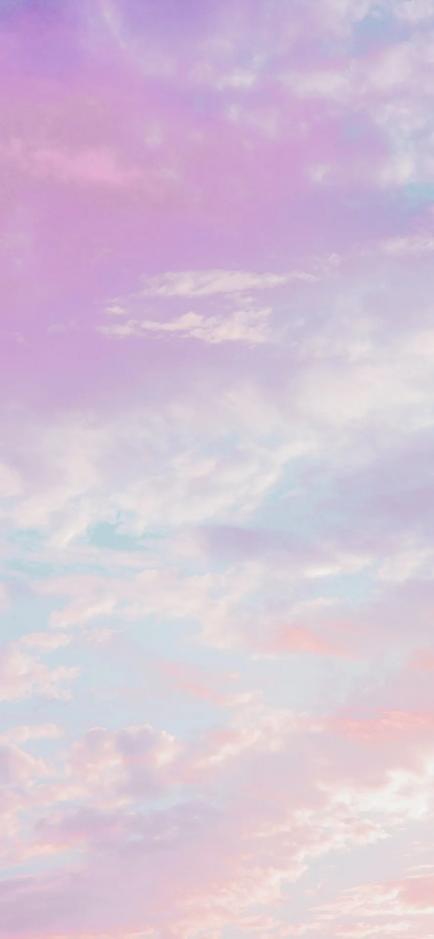Pastel Pink and Blue Dreamy Clouds Wallpaper