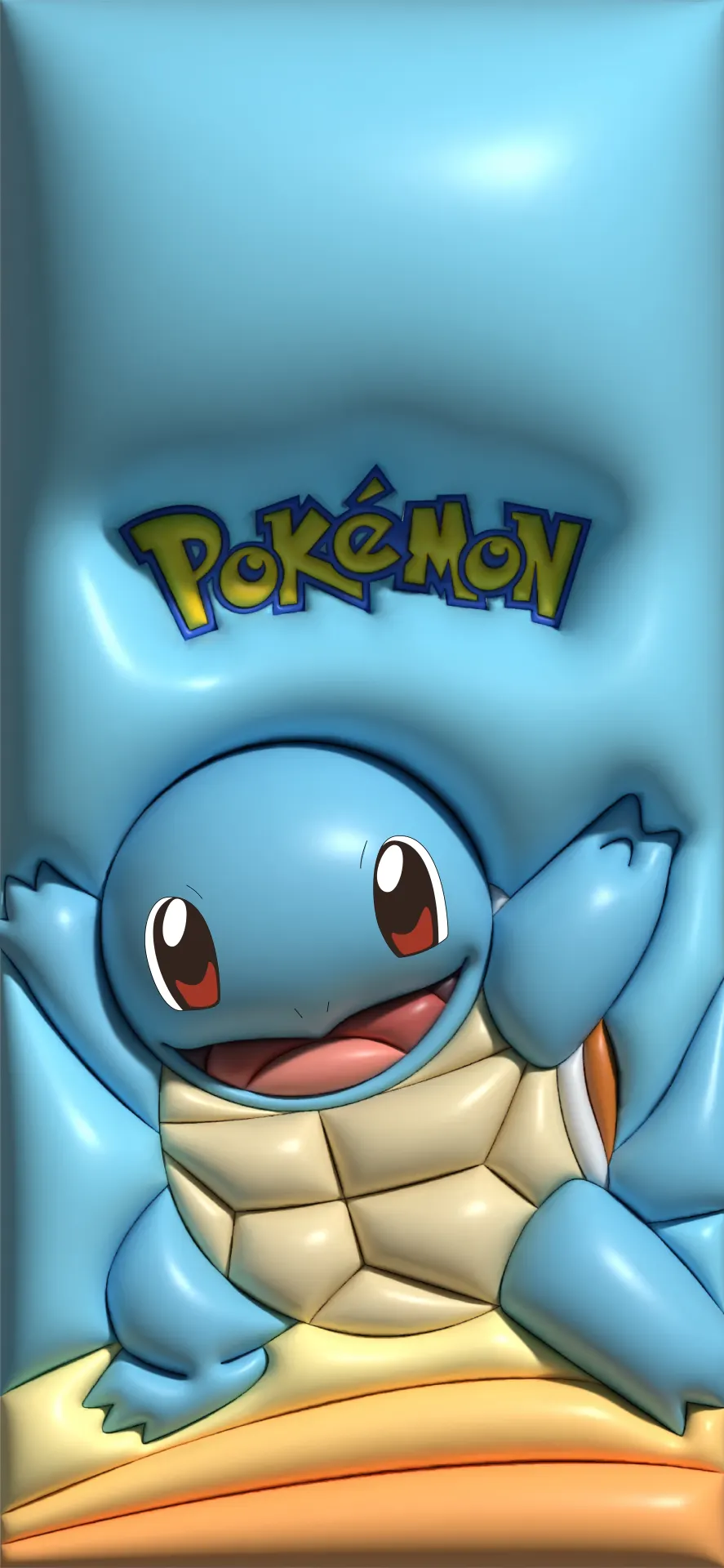 Cute Squirtle Blue Pokémon Wallpaper