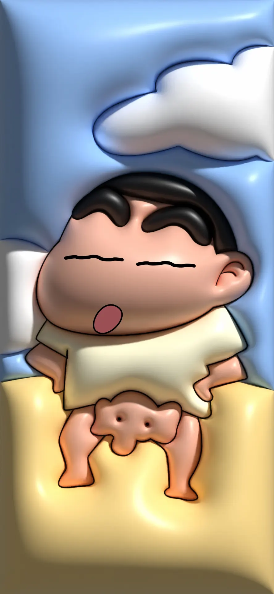 Crayon Shin-chan Sleeping Cute Cartoon Wallpaper