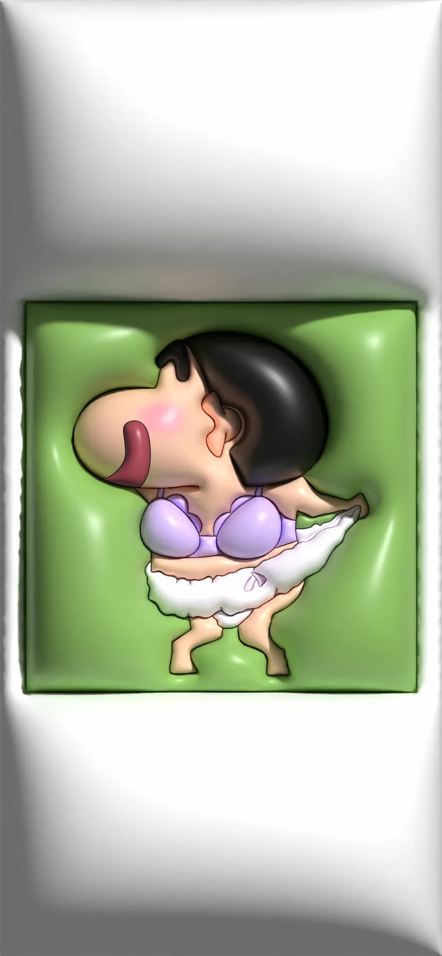 Crayon Shin-chan Blowing a Kiss Wallpaper
