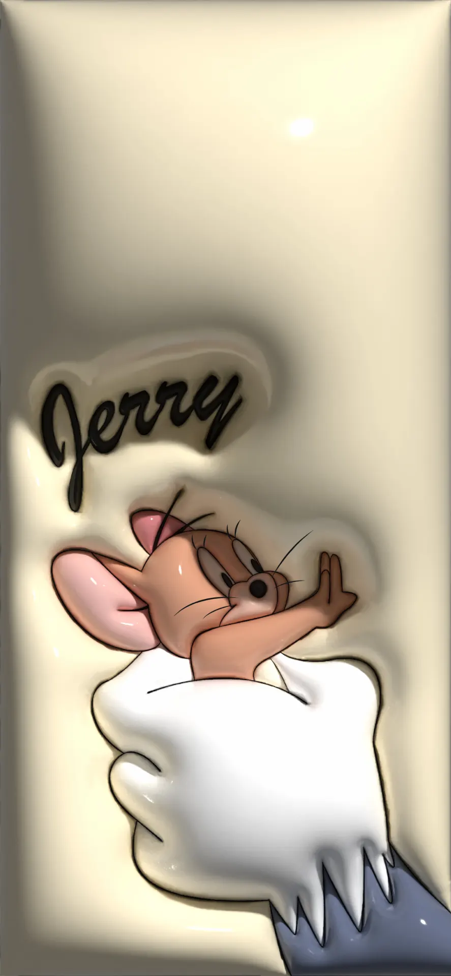 Tom Holding Jerry Stop Gesture 2-in-1 Wallpaper
