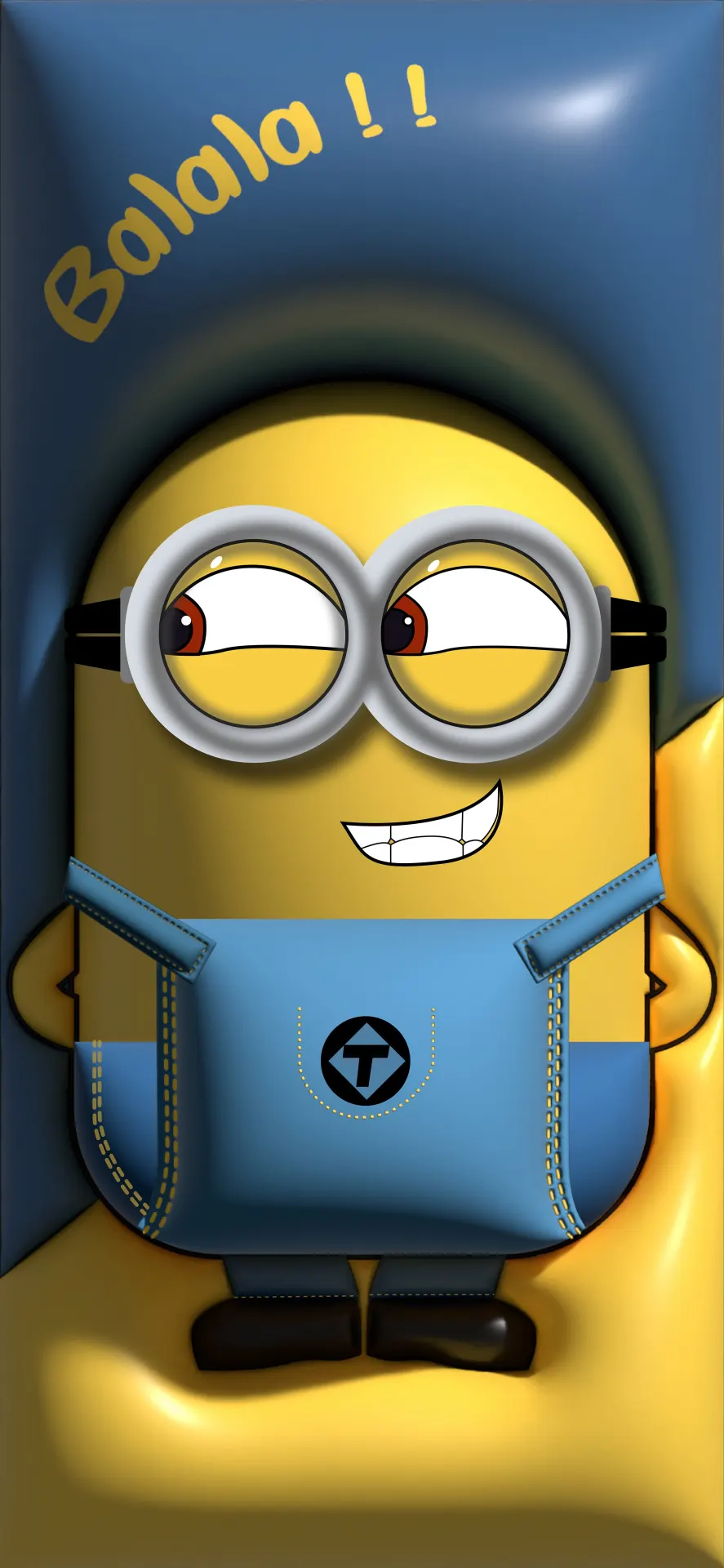 Cute Minion Banana Cartoon Wallpaper
